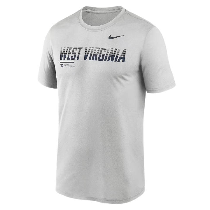Nike Nike Dri Fit College T Shirts Men's Gray Crew Neck
