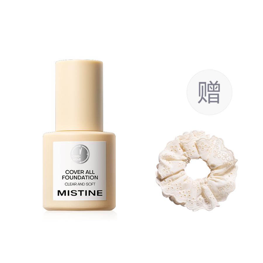 Mistine Silver Shield Foundation BB Natural Long Lasting No Transfer Clear Correcting Skin Tone Dry Skin