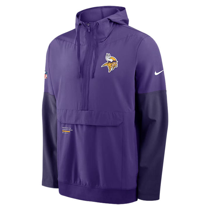 Nike Nike Jackets Men's Purple Hooded Non Detachable Moderate Straight Fit