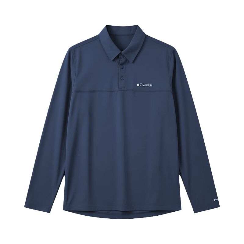 Columbia Polo Shirts Men's Blue 464 Lapel Moderate