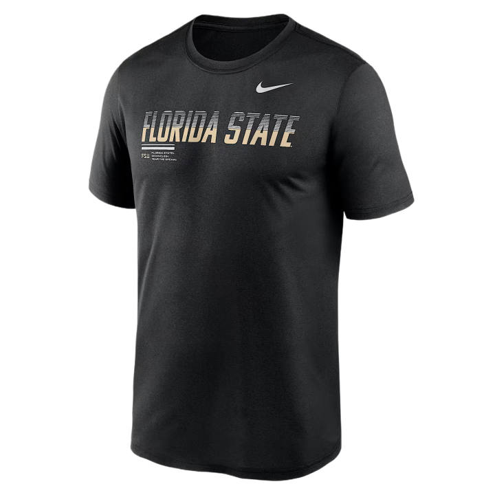 Nike Nike Dri Fit College T Shirts Men's Black Crew Neck