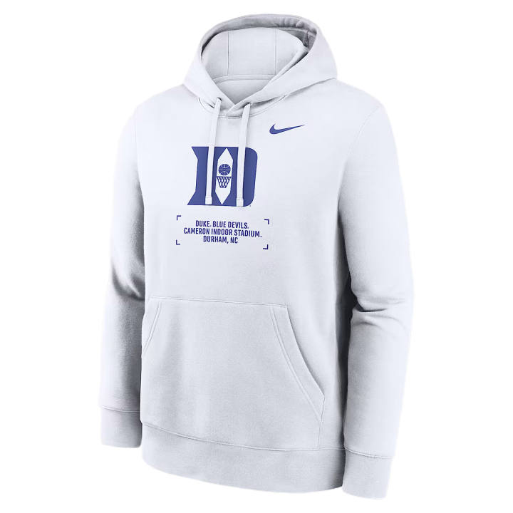 Nike Nike College Sweatshirts Men's White Hooded Non Detachable Moderate