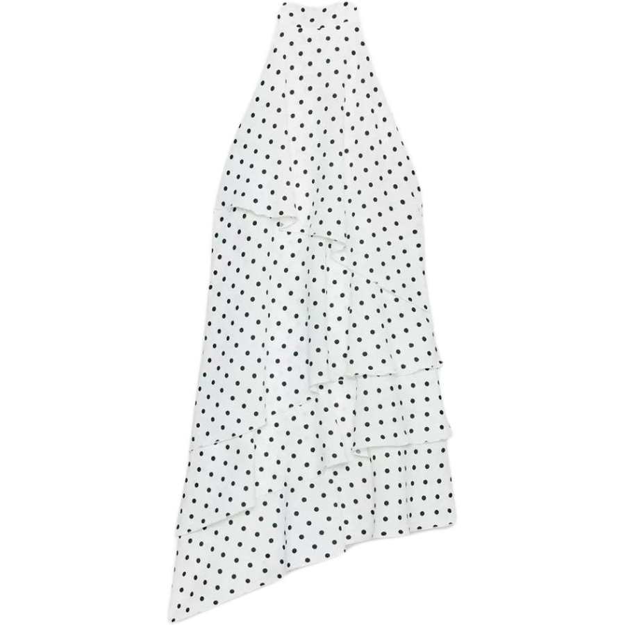 ZARA Sleeveless Dresses Women's White/Black Halter Moderate Short Skirt Other