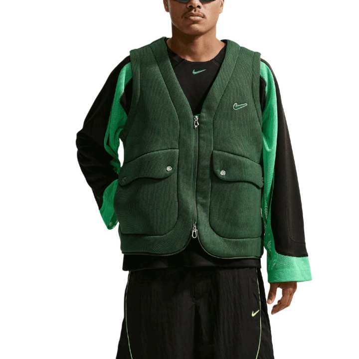 Nike Nike Vests Men's Green V Neck Moderate Other