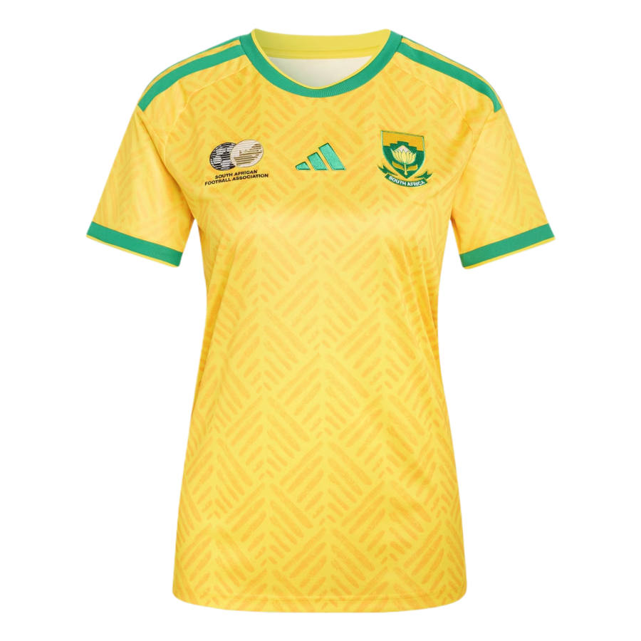Adidas Adidas South Africa National Team Soccer Jerseys Women's Yellow Team Crew Neck Moderate