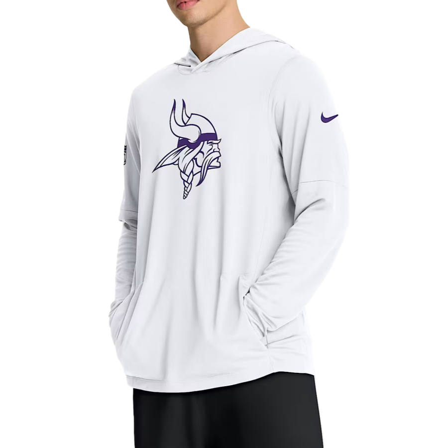 Nike Nike Sweatshirts Men's White Hooded Non Detachable Moderate Straight Fit
