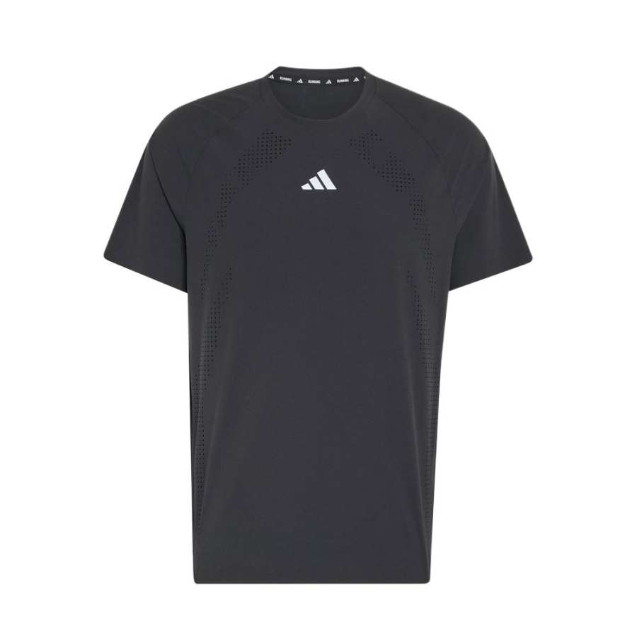 Adidas Adidas Aspyre Running T Shirts Men's Gray Crew Neck