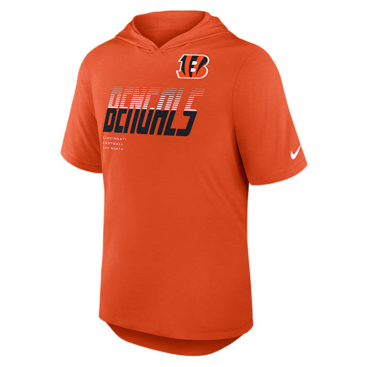 Nike Nike T Shirts Men's Orange Hooded Non Detachable Moderate