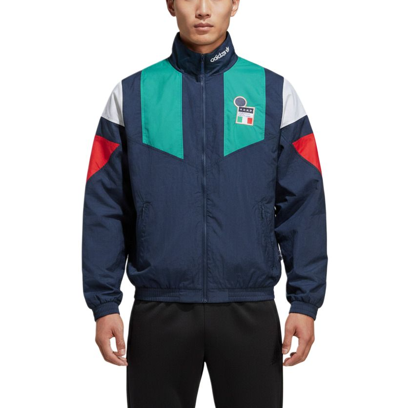 Adidas Originals Jackets Men's Navy Blue Stand Collar Moderate Other