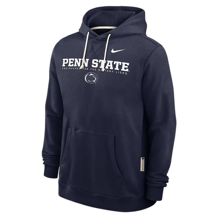 Nike Nike Dri Fit College Sweatshirts Men's Marine Blue Hooded Non Detachable Moderate