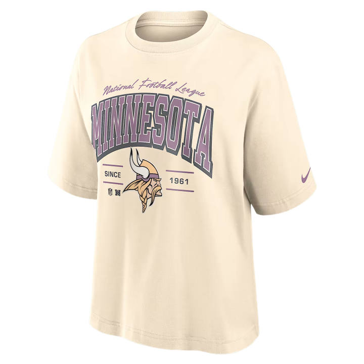 Nike Nike NFL T Shirts Women's Cream Crew Neck Moderate