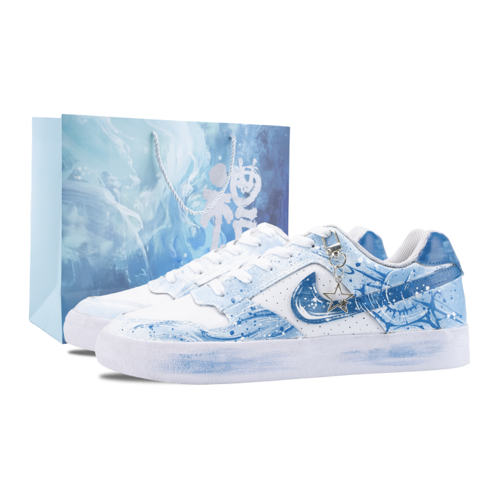 Nike Nike SB Delta Skateboard Shoes Unisex Low Top Blue White