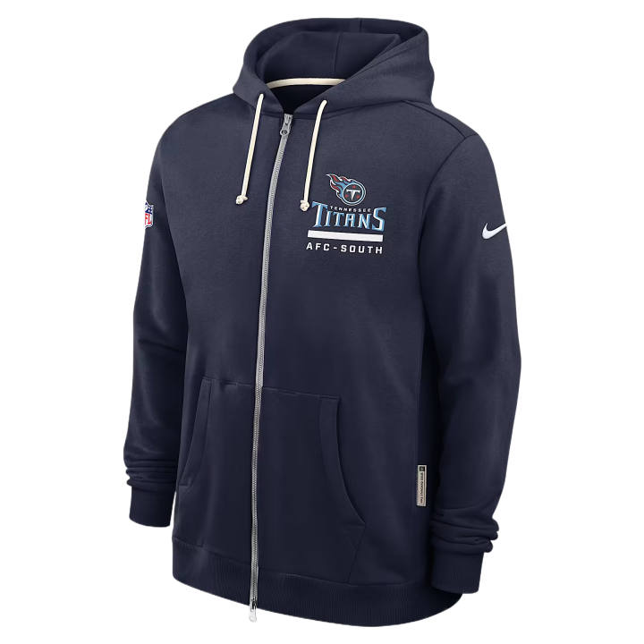 Nike Nike Dri Fit Sweatshirts Men's Marine Blue Hooded Non Detachable Moderate