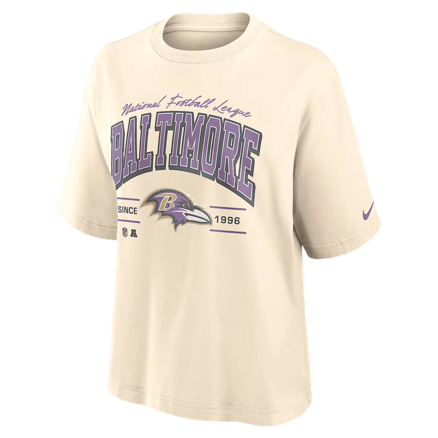 Nike Nike NFL T Shirts Women's Cream Crew Neck Moderate