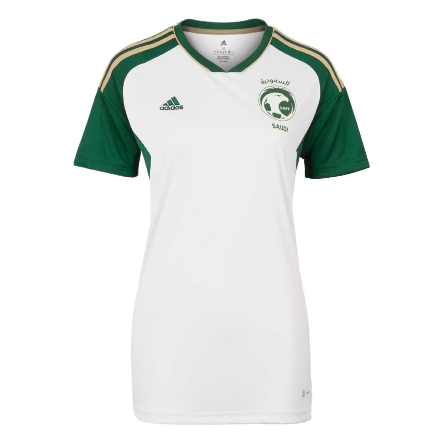 Adidas Adidas Saudi Arabia National Team Soccer Jerseys Women's White V Neck Moderate