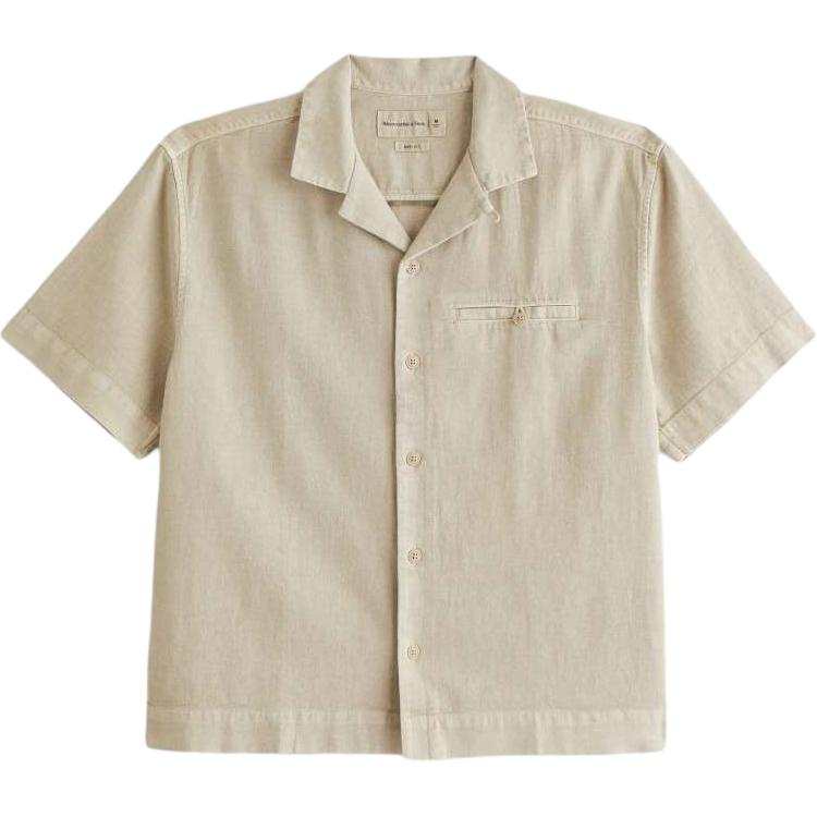 Abercrombie&Fitch Shirts Men's Beige Lapel Moderate