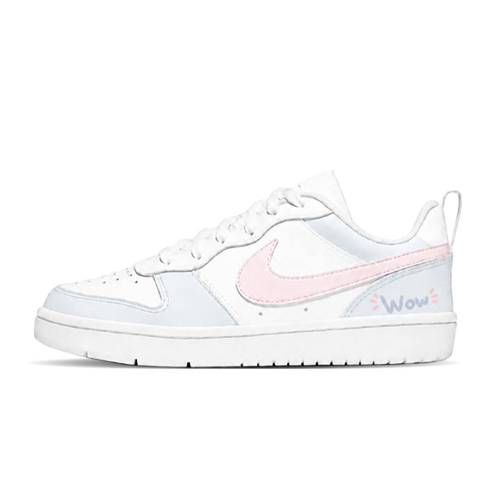 Nike Nike Court Borough Skateboard Shoes Women's Low Top White/Blue