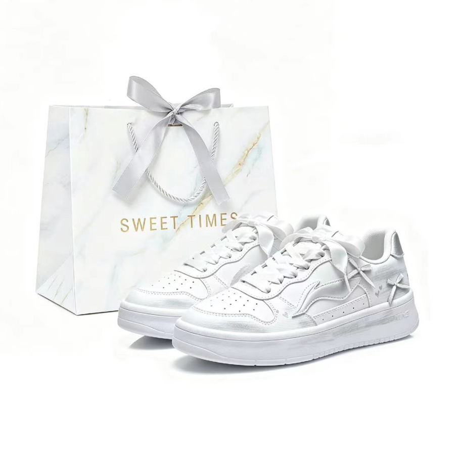 Li-Ning Li Ning Floating Boat Skateboard Shoes Women's Low Top Powder