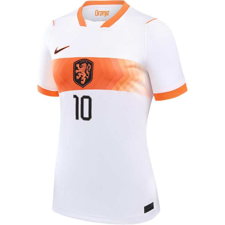 Nike Nike Dutch National Team Soccer Jerseys Women's White Crew Neck Moderate