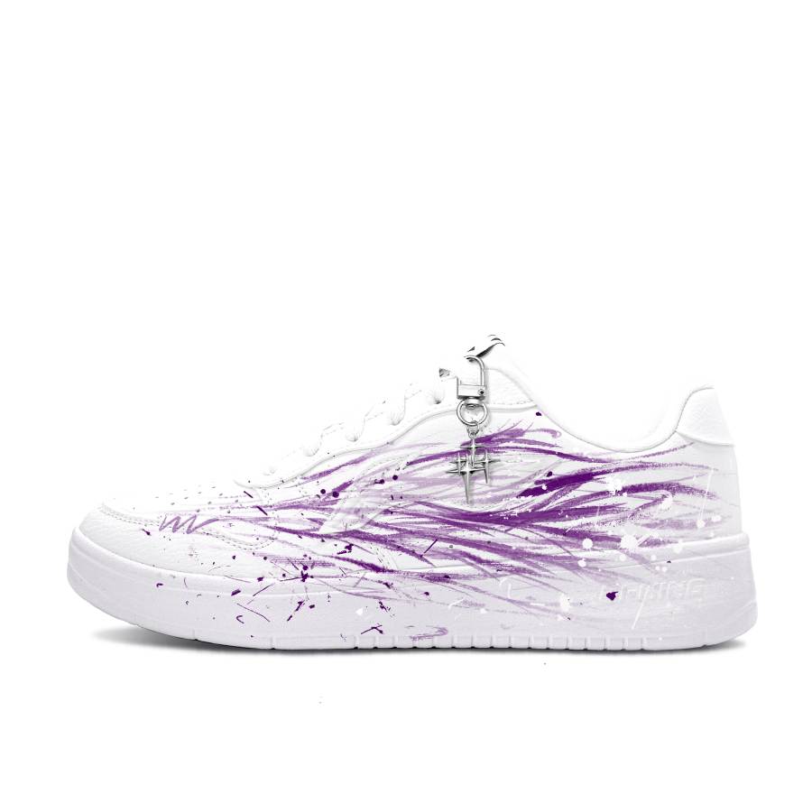Li-Ning Li Ning Floating Boat Skateboard Shoes Men's Low Top Light Purple