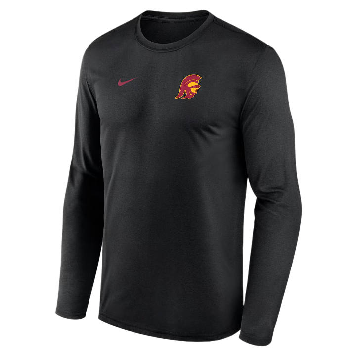 Nike Nike Dri Fit College T Shirts Men's Black Crew Neck