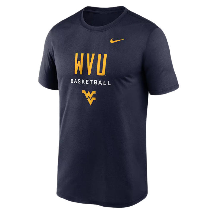 Nike Nike Dri Fit College T Shirts Men's Marine Crew Neck
