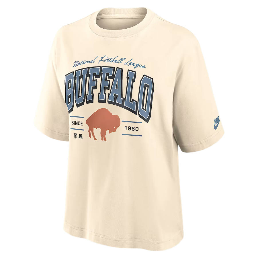 Nike Nike NFL T Shirts Women's Cream Crew Neck Moderate