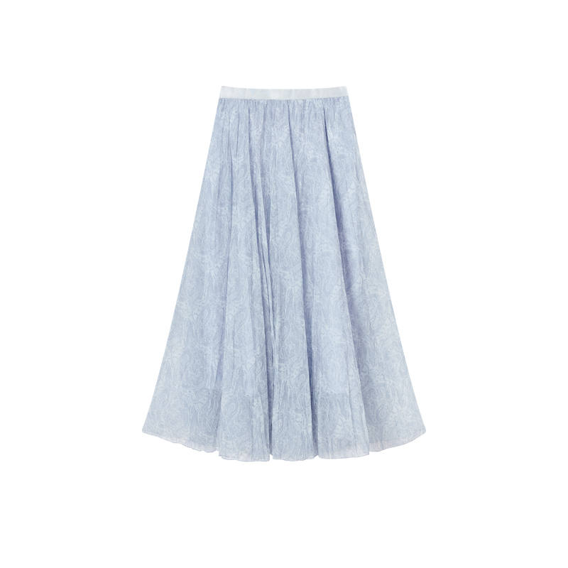 XIANGYING Casual Long Skirts Women's Thin Long Skirt