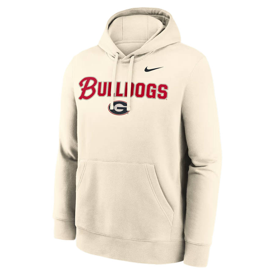 Nike Nike College Sweatshirts Men's Natural Hooded Non Detachable Moderate