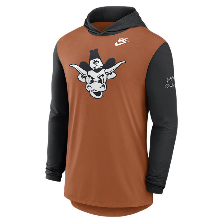 Nike Nike T Shirts Men's Burnt Orange Hooded Non Detachable Moderate