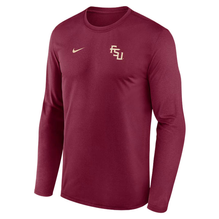 Nike Nike Dri Fit College T Shirts Men's Chestnut Team Crew Neck
