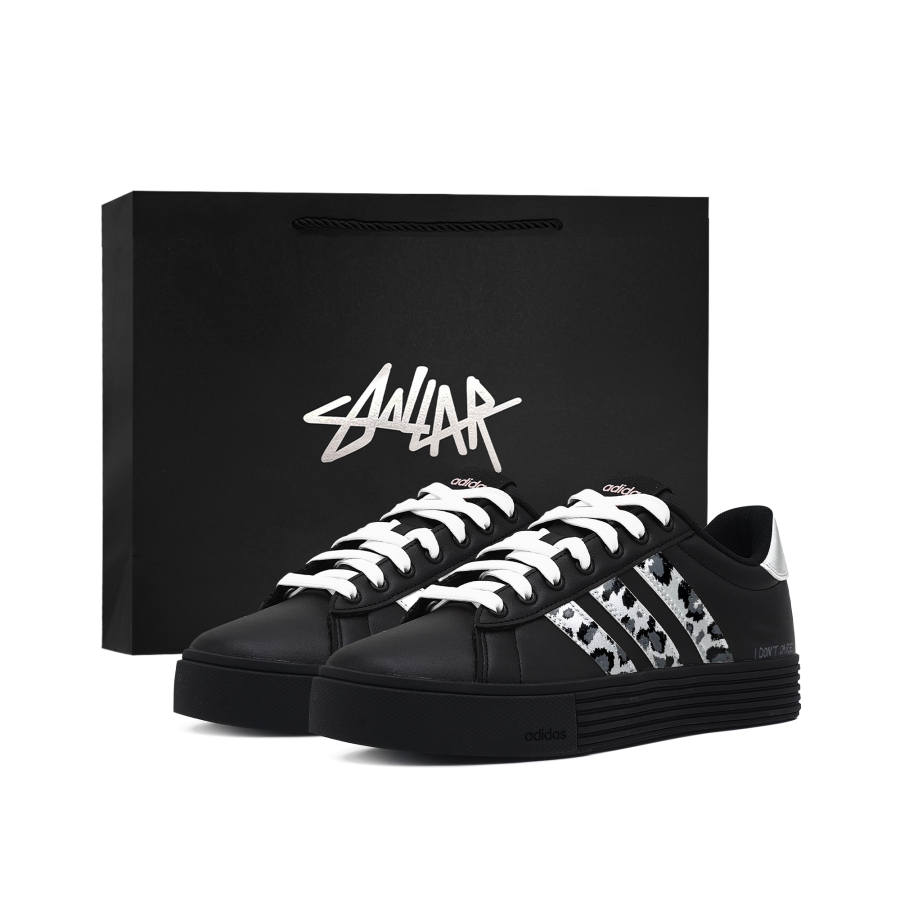 Adidas Adidas Daily 4.0 Skateboard Shoes Unisex Low Top Black/Silver