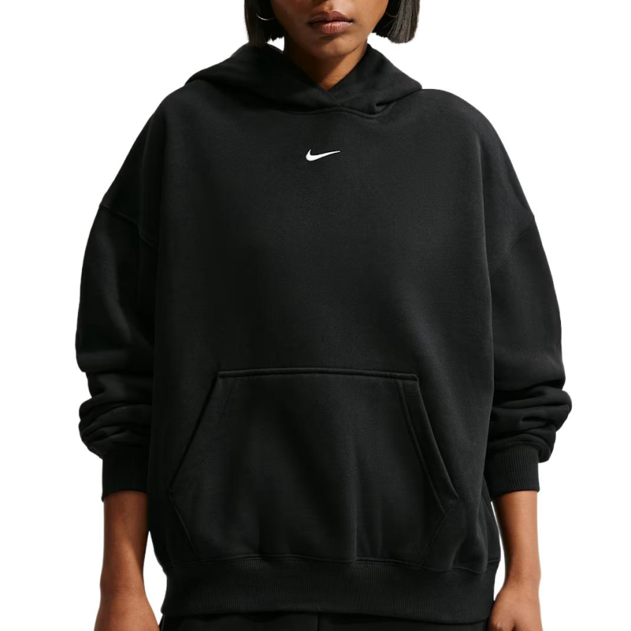 Nike Nike Sweatshirts Women's Black Hooded Non Detachable Moderate
