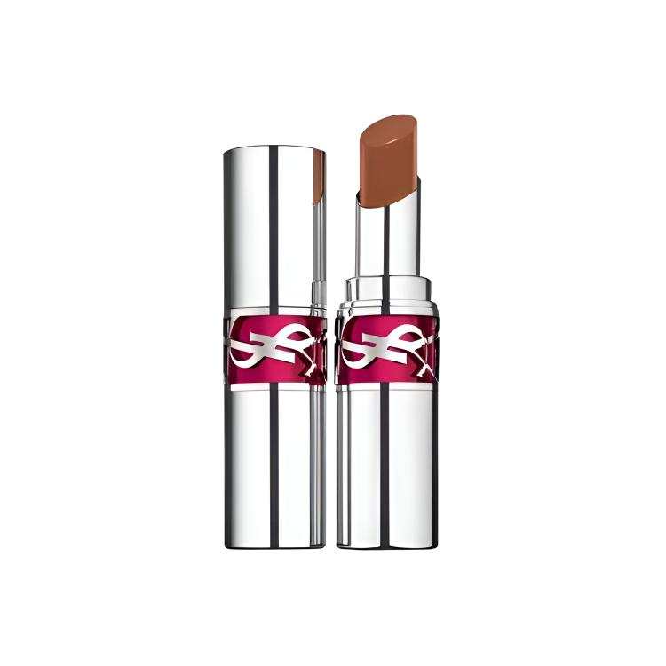 SAINT LAURENT Silver Tube Lipstick, Round Tube With A Radiant And Pure Charm Lipstick Glossy