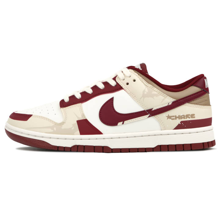 Nike Nike Dunk Skateboard Shoes Men's Low Top Red/Beige