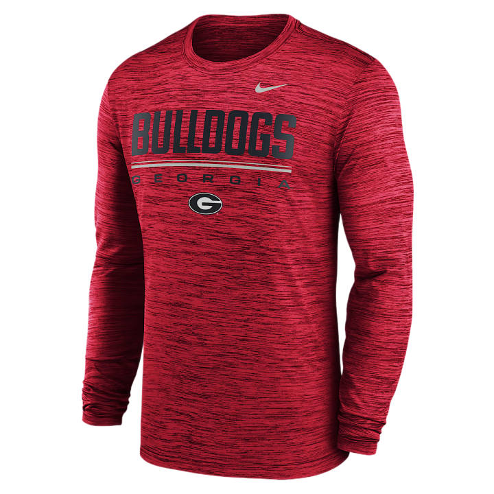 Nike Nike Georgia T Shirts Men's Red Crew Neck Moderate