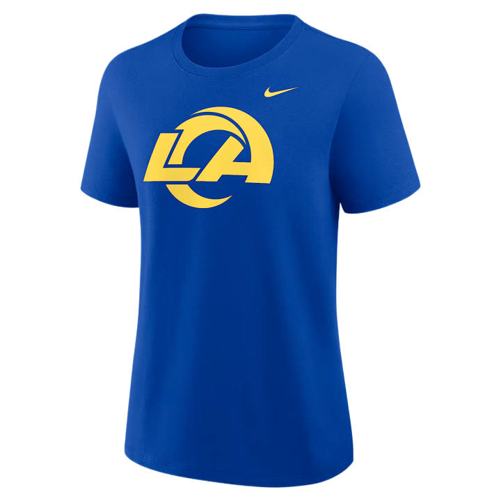Nike Nike NFL Rugby Jerseys Women's Royal Crew Neck Moderate