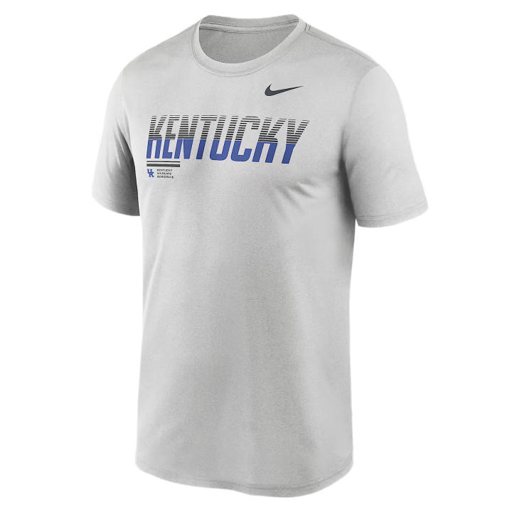 Nike Nike Dri Fit College T Shirts Men's Gray Crew Neck