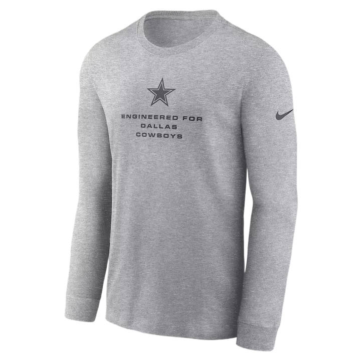 Nike Nike T Shirts Men's Gray Heather Crew Neck Moderate