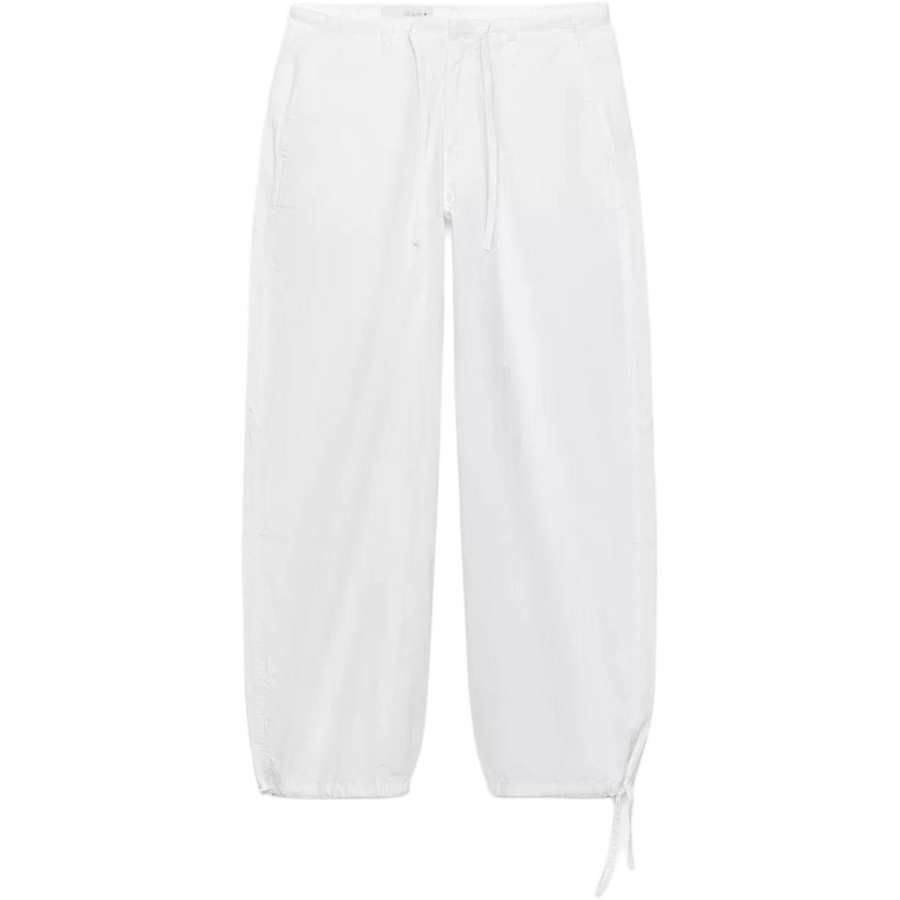 ZARA Casual Pants Women's White Moderate Wide Leg Pants