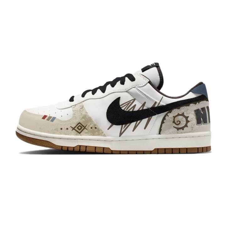 Nike Nike Big Skateboard Shoes Men's Low Top Red/Blue/White/Brown