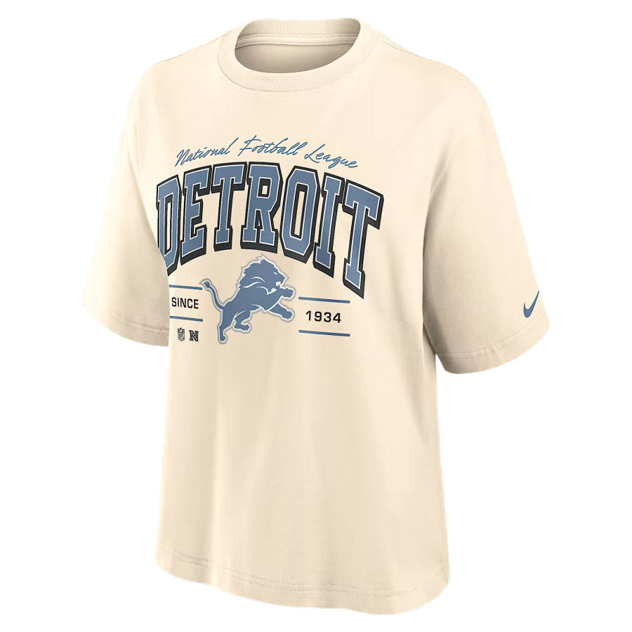 Nike Nike NFL T Shirts Women's Cream Crew Neck Moderate