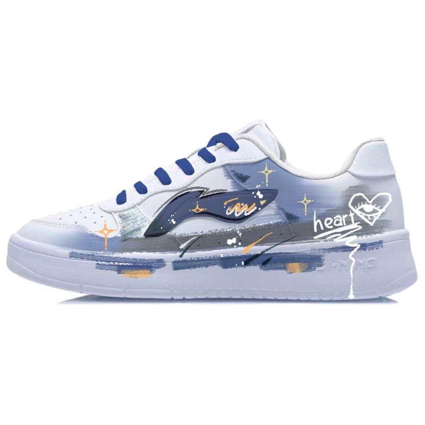 Li-Ning Li Ning Floating Boat Skateboard Shoes Women's Low Top Blue
