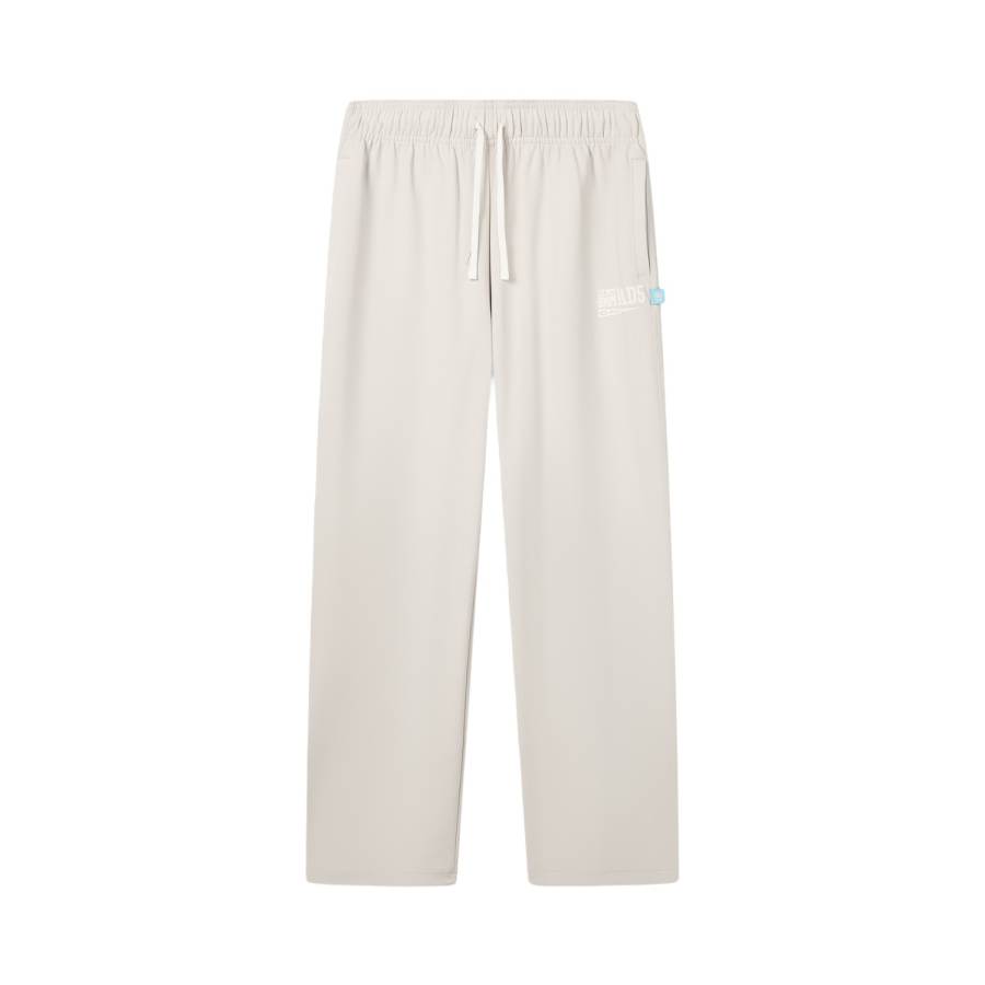 Li-Ning Li Ning BADFIVE Knitted Sweatpants Men's Heron White Gray Moderate Straight Fit Pants