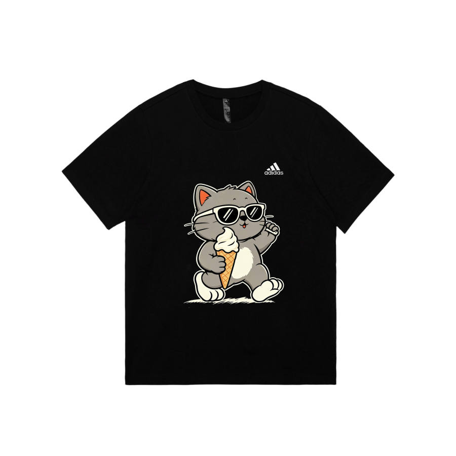 Adidas Adidas MUST HAVES T Shirts Unisex Black Crew Neck Moderate Straight Fit