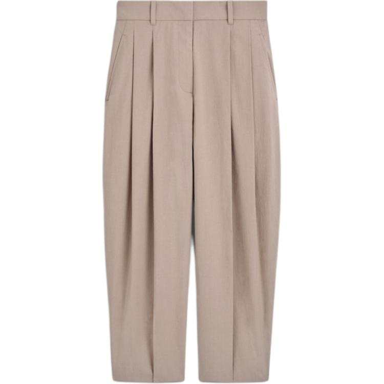 COS Casual Pants Women's Beige Moderate Tapered Pants