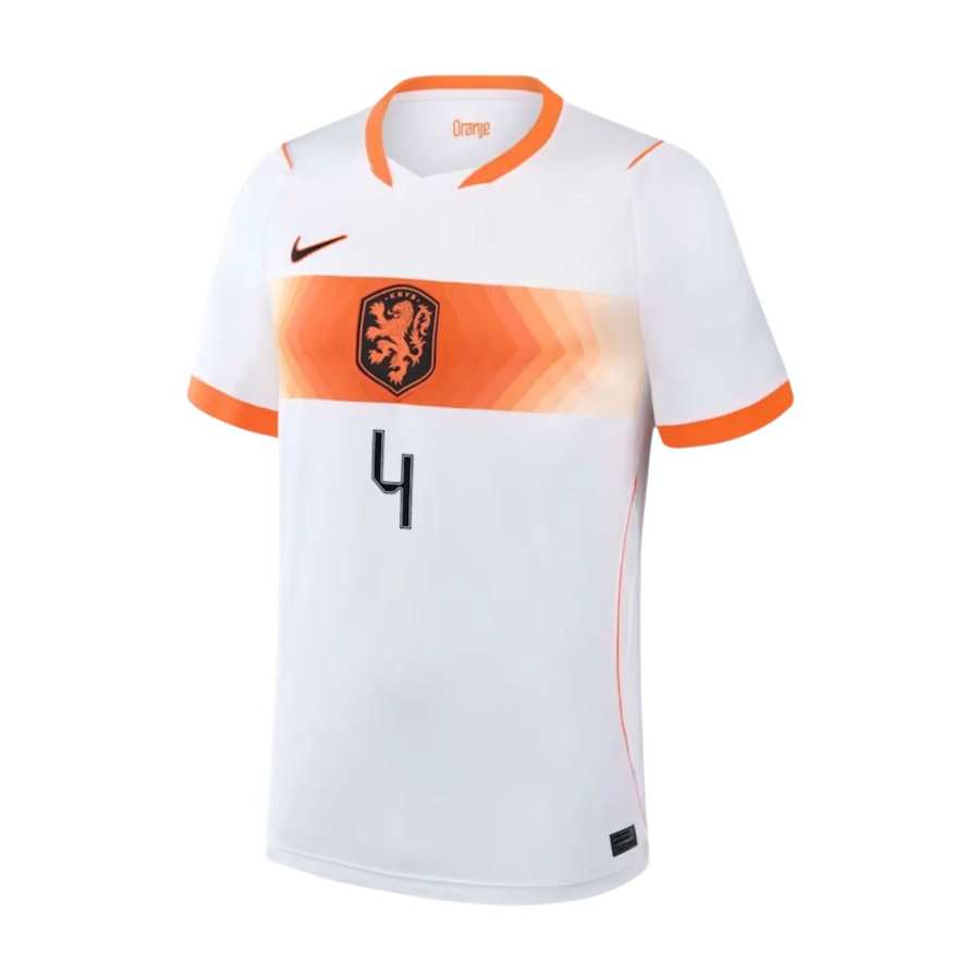 Nike Nike Dutch National Team Soccer Jerseys Women's White V Neck Moderate