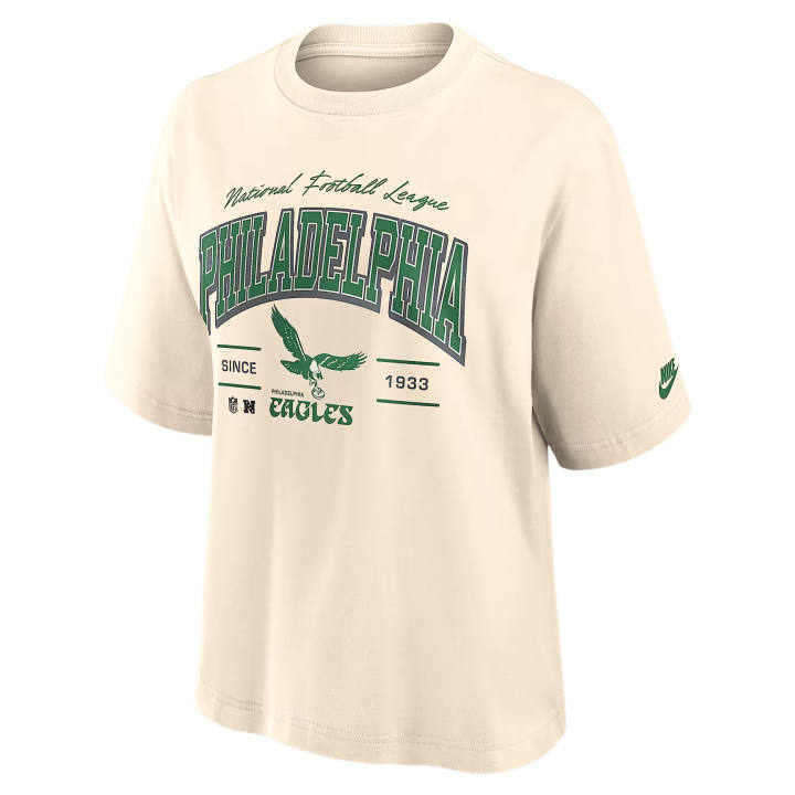 Nike Nike NFL T Shirts Women's Cream Crew Neck Moderate
