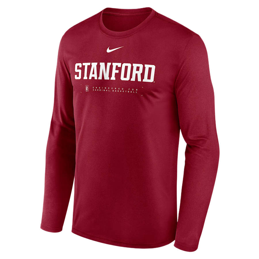 Nike Nike Dri Fit College T Shirts Men's Red Top Bishop Crew Neck