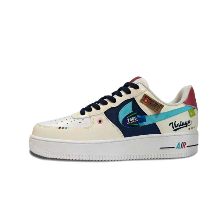 Nike Nike Air Force 1 Skateboard Shoes Men's Low Top Blue